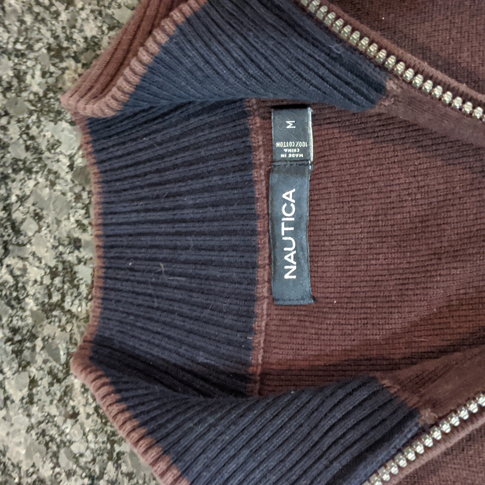 Nautica full zip sweater, 100% cotton - Picture 5 of 8
